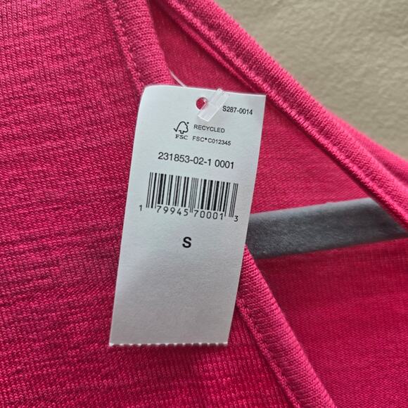 Gap NWT Long-Sleeve Boat Neck T-Shirt Top Pullover Long Sleeves Pink Size Small - Picture 3 of 5